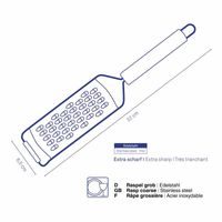 KELA Struhadlo dvojité Rondo, nerez 40x3,5 cm KL-12578