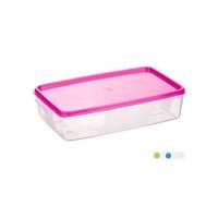 dóza 1,00l 21,0x14,0x 5,50cm, MIX barev, obd., pružné víko, plast