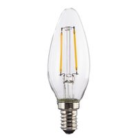 Xavax LED Filament žárovka, E14, 250 lm (nahrazuje 25 W), svíčka, teplá bílá, čirá
