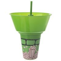 Pohár s miskou na popcorn a brčkem 0,55 l