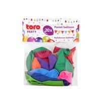 TORO BALÓNKY PASTEL 23CM, 20KS, ASSORT_hamashop
