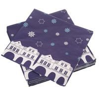 Ubrousek papír DOMKY 20 ks 33x33 cm