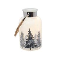 SVENSKA LIVING SKLENICE DEKORAČNÍ 10LED STROMY 18CM BÍLÁ_hamashop