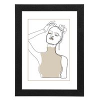 Hama rámeček dřevěný KOPENHAGEN, černá, 50x70 cm