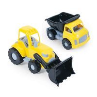 Velký set, nákladní auto a nakladač