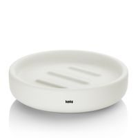 KELA Miska na mýdlo Sana průměr 11,5 x 3 cm bílá KL-24528