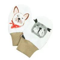 ESITO Dětské rukavice Pejsci - bílá