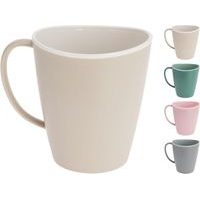 hrnek 350ml dvoubarevný, 4barvy, plast