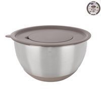 O Mísa nerez šlehací+UH víko BEIGE pr. 21,7 cm