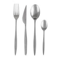 Jídelní příbory Matt silver 24 dílů