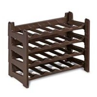 regál na víno (6lahví) hnědý,60x30x12cm