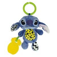 CLEMENTONI Disney baby - Plyšové chrastítko, kousátko STITCH