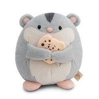 NICI NICI plyš MyMochi Křeček Shai 16cm se sušenkou v dárkovém balení, 11x12x6,5cm