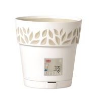 květ. d20xh19cm BÍLÁ/travertin CLOE+miska