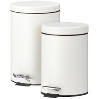 EXCELLENT HOUSEWARE Odpadkový koš pedálový 12 a 3 l krémová KO-C88000070
