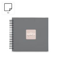 Hama album klasické spirálové FINE ART 18,5x15 cm, 30 stran, nová černá, bílé listy