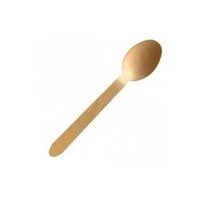 lžíce jíd. 16cm, 10ks, jednorázová, dřevo