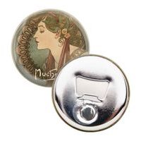 Magnet Alfons Mucha – Podzim, kulatý, 5 cm