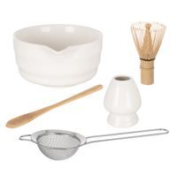O Matcha tea porcelán/bambus set