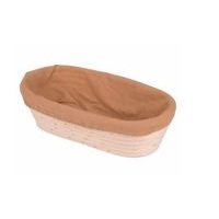 ošatka ovál 28x14x8cm PEDIG+látka přírodní