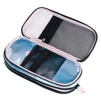 Etue PU široká + elastic PASTELINI růžová