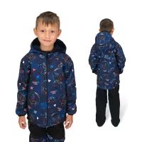 ESITO | Dětská softshellová bunda DUO Play and go - modrá / 110