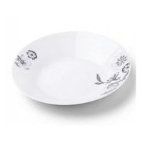 talíř d23cm hluboký SUSANNE, květiny, porcelán