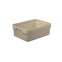 košík SEOUL M, 36x27x13cm-sv.béžový, plast