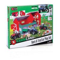 Bburago Bburago - FARMLAND, Set Farma s traktorem, 10 cm