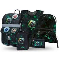 BAAGL SET 5 Zippy Draci: aktovka, penál, sáček, zástěra, peněženka