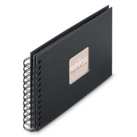 Hama album klasické spirálové FINE ART 24x17 cm, 50 stran, nová černá, černé listy