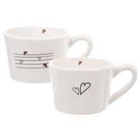 Hrnek SRDÍČKA 0,23 l 2 ks