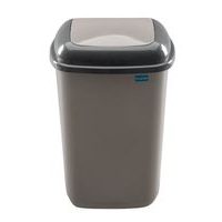 koš odp.12l QUATRO šedýmocca,rovný výklop