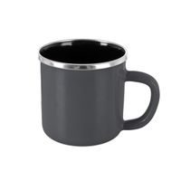 O Hrnek smalt Grey Lem 0,41 l, pr. 8,8 cm