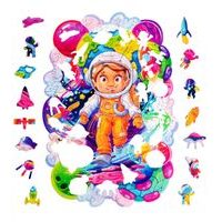 DŘEVĚNÉ BAREVNÉ PUZZLE - Amelia Princess of Magic