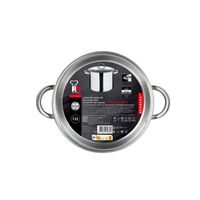 MASTERPRO Hrnec s poklicí nerez FOODIES 28 cm 9,5 litru BGMP-1506-BK