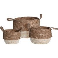 PROGARDEN Obal na květináč sada 3 ks pletený FINESA KO-KR2000920