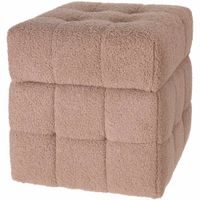 H & S COLLECTION Taburet 38 × 38 × 37 cm hnědá KO-NB1510860hned