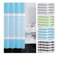 závěs 180x180 PEVA koupel. 4dekory, puntík,pruhy