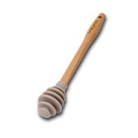 naběračka medu d x16,5cm, MISTY, silikon/dřevo