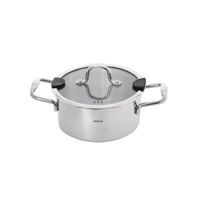 O Kastrol nerez VENICE 3 l poklice sklo