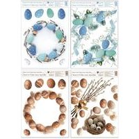 dekorace okenní VELIKONOCE, 30x42cm,4motivy, fólie