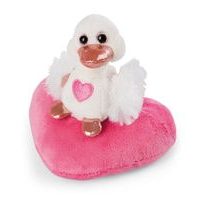 NICI NICI plyš Love Bílá labuť se srdíčkem 10cm, GREEN