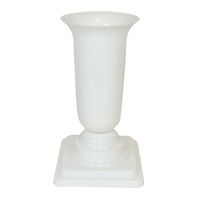 váza hřbit. 15x15x31cm BÍLÁ zátěžová
