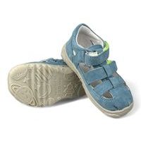 Chlapecká BAREFOOT letní obuv DDstep - Světle modré