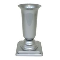 váza hřbit. 15x15x31cm ŠEDÁ zátěžová