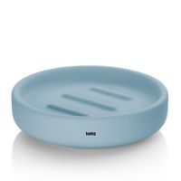 KELA Miska na mýdlo Sana průměr 11,5 x 3 cm modrá KL-24520
