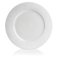 talíř d26,5cm mělký, MEDIOLAN, bílý porcelán