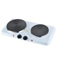 vařič 2plotýnkový BRAVO B-4988 bílý, d18,5cm-1500W, 15cm-1000W