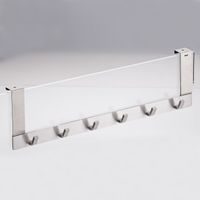 BATHROOM SOLUTIONS Věšák na ručníky kovový černý s bambusem KO-C80653880